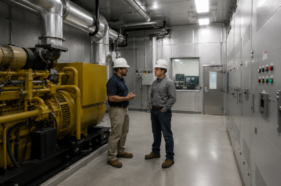 contractors at generator